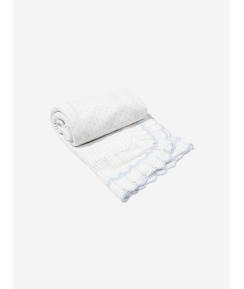 Sarah Louise Baby Boys Shawl in Blue de votre