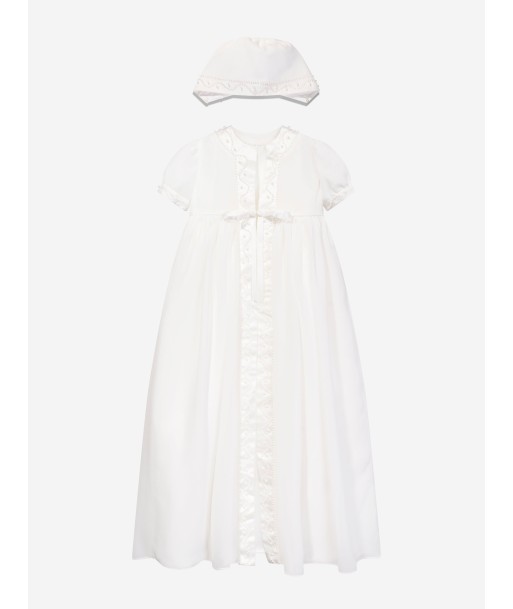 Sarah Louise Baby Girls Christening Robe Coat And Bonnet in Ivory Comparez et commandez 