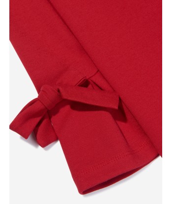 Mama Luma Girls Bow Dress in Red français