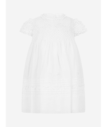 Sarah Louise Baby Girls Dress And Bonnet in Ivory le concept de la Pate a emporter 