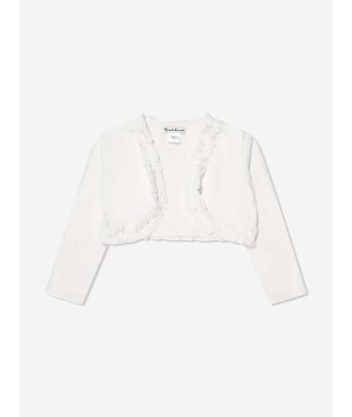 Sarah Louise Girls Frilly Bolero in Ivory Par le système avancé 