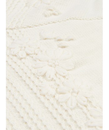 Sarah Louise Girls Hooded Poncho in Ivory de la marque