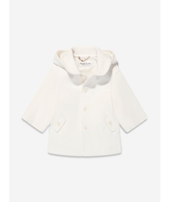 Sarah Louise Boys Hooded Coat in Ivory Jusqu'à 80% De Réduction