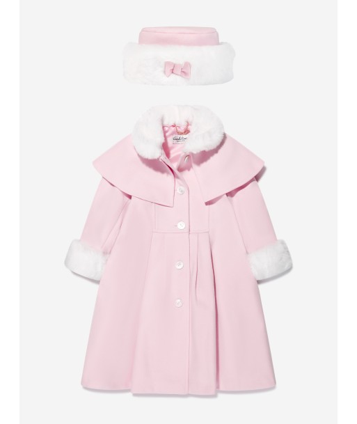 Sarah Louise Girls Coat And Hat Set in Pink en ligne des produits 