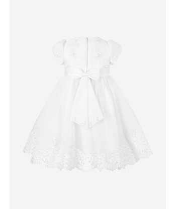 Sarah Louise Girls Ceremonial Ballerina Length Dress in White france