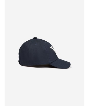 Emporio Armani Kids Logo Baseball Cap in Navy d'Europe débarque