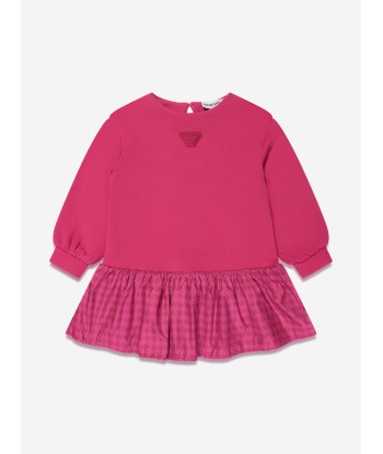 Emporio Armani Baby Girls Sweater Dress in Pink Découvrez la collection