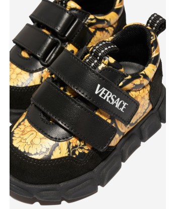 Versace Kids Barocco Trainers in Black Toutes les collections ici