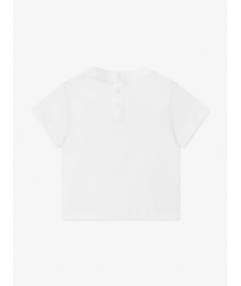 Emporio Armani Baby Boys Logo T-Shirt in White prix pour 