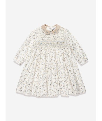 Sarah Louise Baby Girls Floral Dress in Ivory Les êtres humains sont 