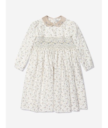 Sarah Louise Girls Floral Print Dress in Ivory Toutes les collections ici