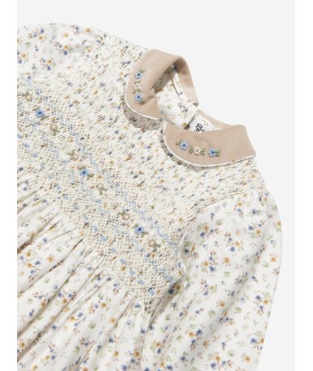 Sarah Louise Baby Girls Floral Dress in Ivory Les êtres humains sont 