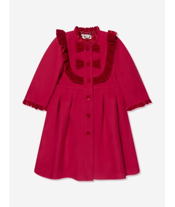 Sarah Louise Girls Coat And Hat Set in Red vente chaude votre 