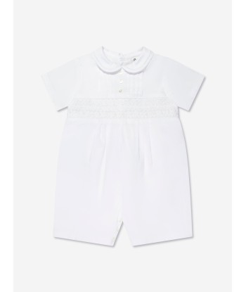 Sarah Louise Baby Boys Romper in White d'Europe débarque