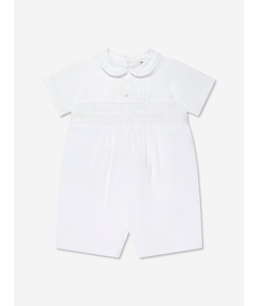 Sarah Louise Baby Boys Romper in White d'Europe débarque