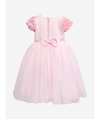 Sarah Louise Girls Ceremonial Ballerina Length Dress in Pink les ligaments