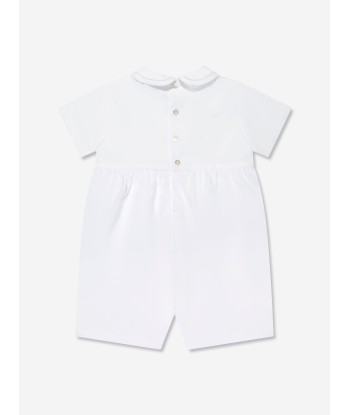 Sarah Louise Baby Boys Romper in White d'Europe débarque