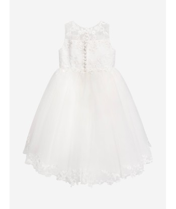 Sarah Louise Girls Ceremonial Ballerina Length Dress in Ivory soldes