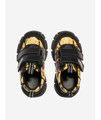 Versace Kids Barocco Trainers in Black Toutes les collections ici