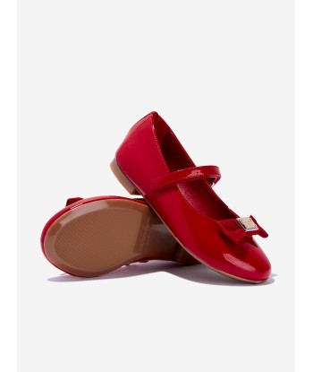 Dolce & Gabbana Girls Patent Leather Shoes in Red brillant des détails fins