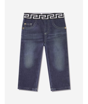 Versace Baby Boys Slim Fit Jeans in Blue acheter