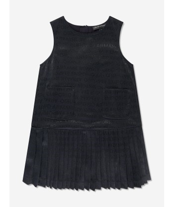 Emporio Armani Girls Sleeveless Dress in Navy les muscles