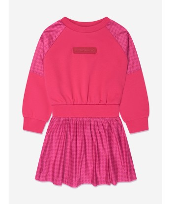 Emporio Armani Girls Logo Sweater Dress in Pink prix pour 