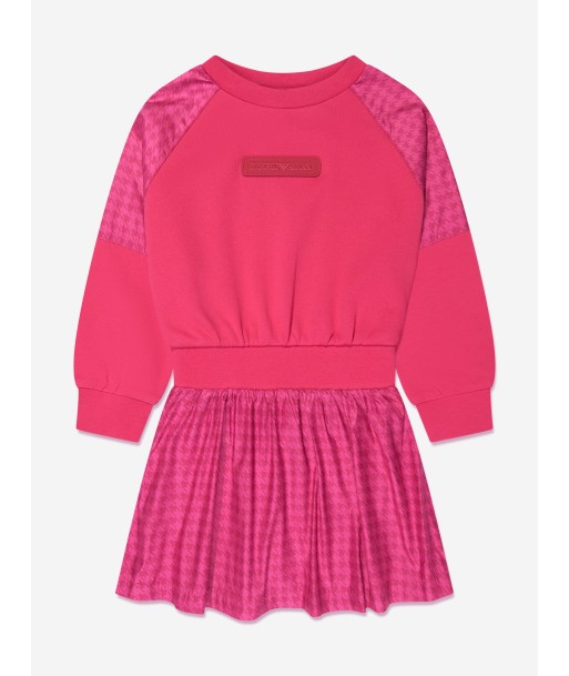 Emporio Armani Girls Logo Sweater Dress in Pink prix pour 