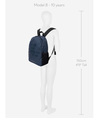 Emporio Armani Boys Logo backpack in Blue de l' environnement