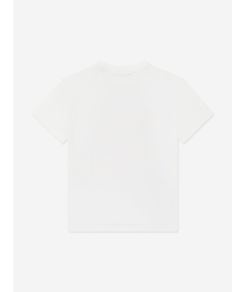 Emporio Armani Girls Logo T-Shirt in White prix