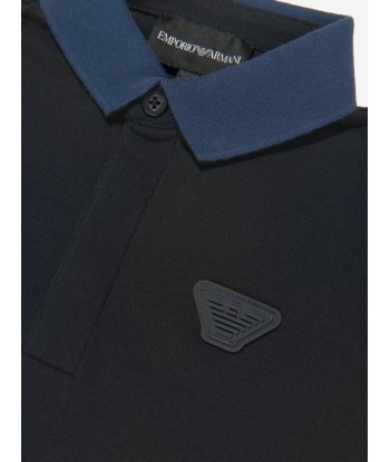 Emporio Armani Boys Logo Polo Shirt in Navy Comparez plus de prix