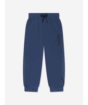 Emporio Armani Boys Logo Joggers in Blue store