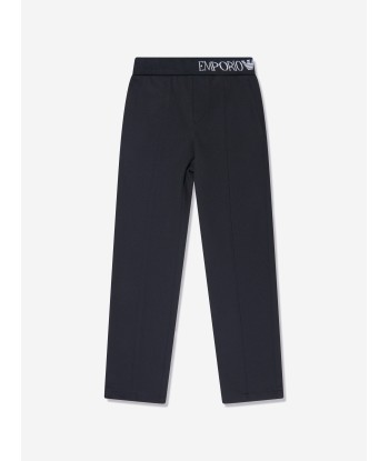 Emporio Armani Boys Logo Trousers in Navy livraison et retour toujours gratuits