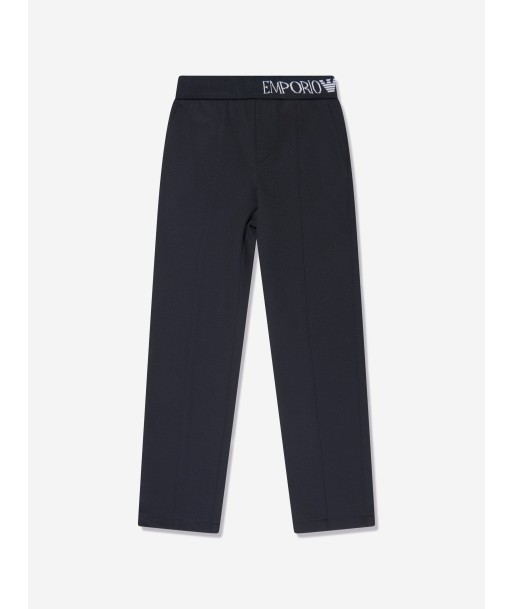 Emporio Armani Boys Logo Trousers in Navy livraison et retour toujours gratuits