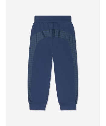 Emporio Armani Boys Logo Joggers in Blue store