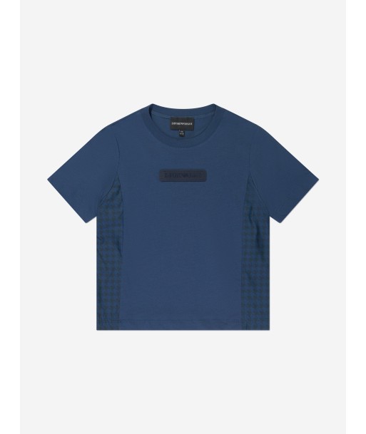 Emporio Armani Boys Logo T-Shirt in Blue pour bénéficier 