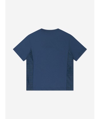 Emporio Armani Boys Logo T-Shirt in Blue pour bénéficier 