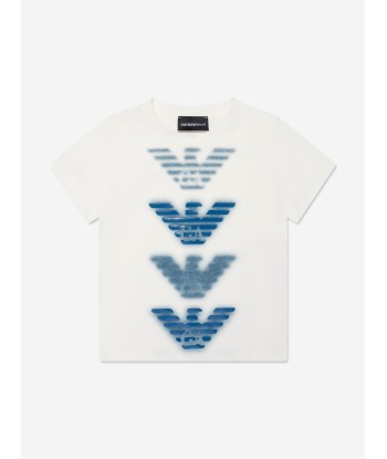 Emporio Armani Boys Logo T-Shirt in White suggérées chez