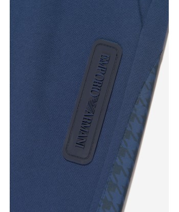 Emporio Armani Boys Logo Joggers in Blue store