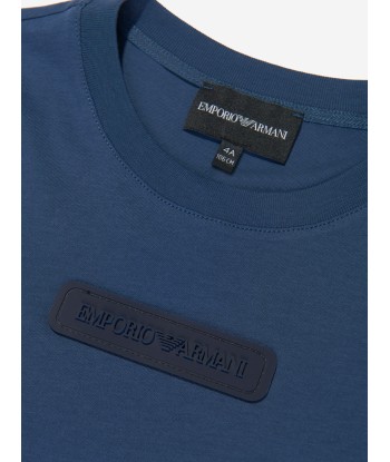 Emporio Armani Boys Logo T-Shirt in Blue pour bénéficier 