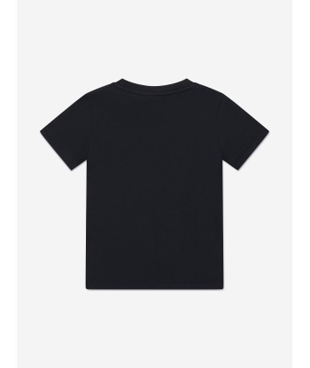 Emporio Armani Boys Logo T-Shirt in Navy l'évolution des habitudes 