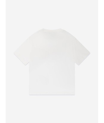 Emporio Armani Boys Logo T-Shirt in White Economisez 