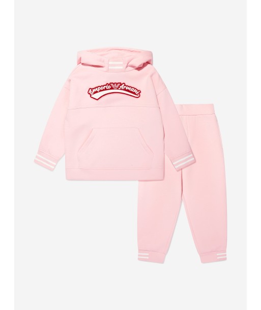 Emporio Armani Girls Logo Tracksuit in Pink français