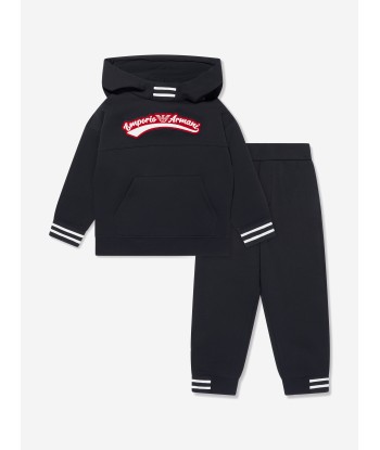 Emporio Armani Boys Logo Tracksuit in Navy français