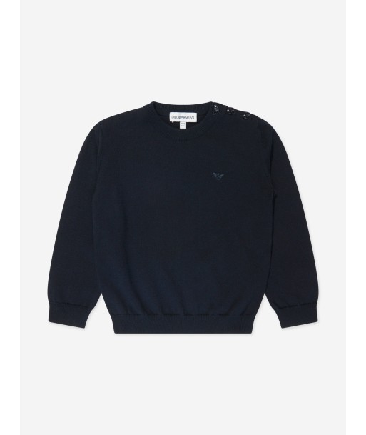 Emporio Armani Baby Boys Logo Jumper in Navy prix pour 