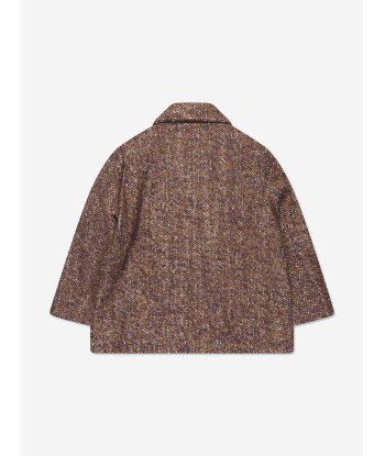 Bonpoint Girls Coat in Brown l'évolution des habitudes 