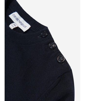 Emporio Armani Baby Boys Logo Jumper in Navy prix pour 