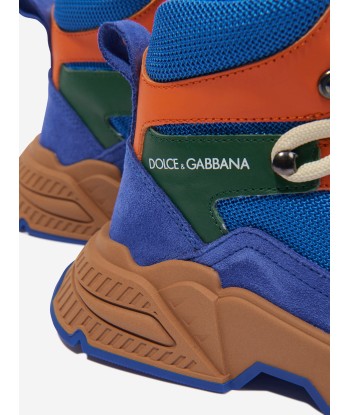 Dolce & Gabbana Boys High Top Trainers in Blue sélection de produits