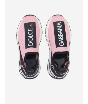 Dolce & Gabbana Girls Slip On Trainers in Pink est présent 