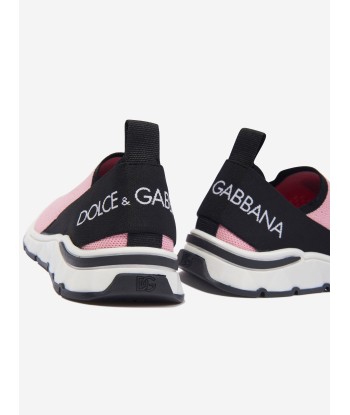 Dolce & Gabbana Girls Slip On Trainers in Pink est présent 